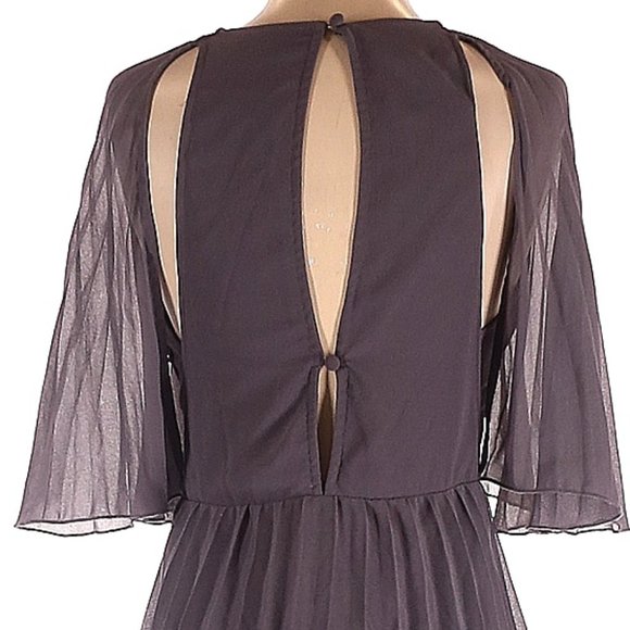 π₯SPECTACULARπ₯ Nordstrom Asos Soft Pleated Tiered Maxi Dress in Gray Lilac - Picture 8 of 10